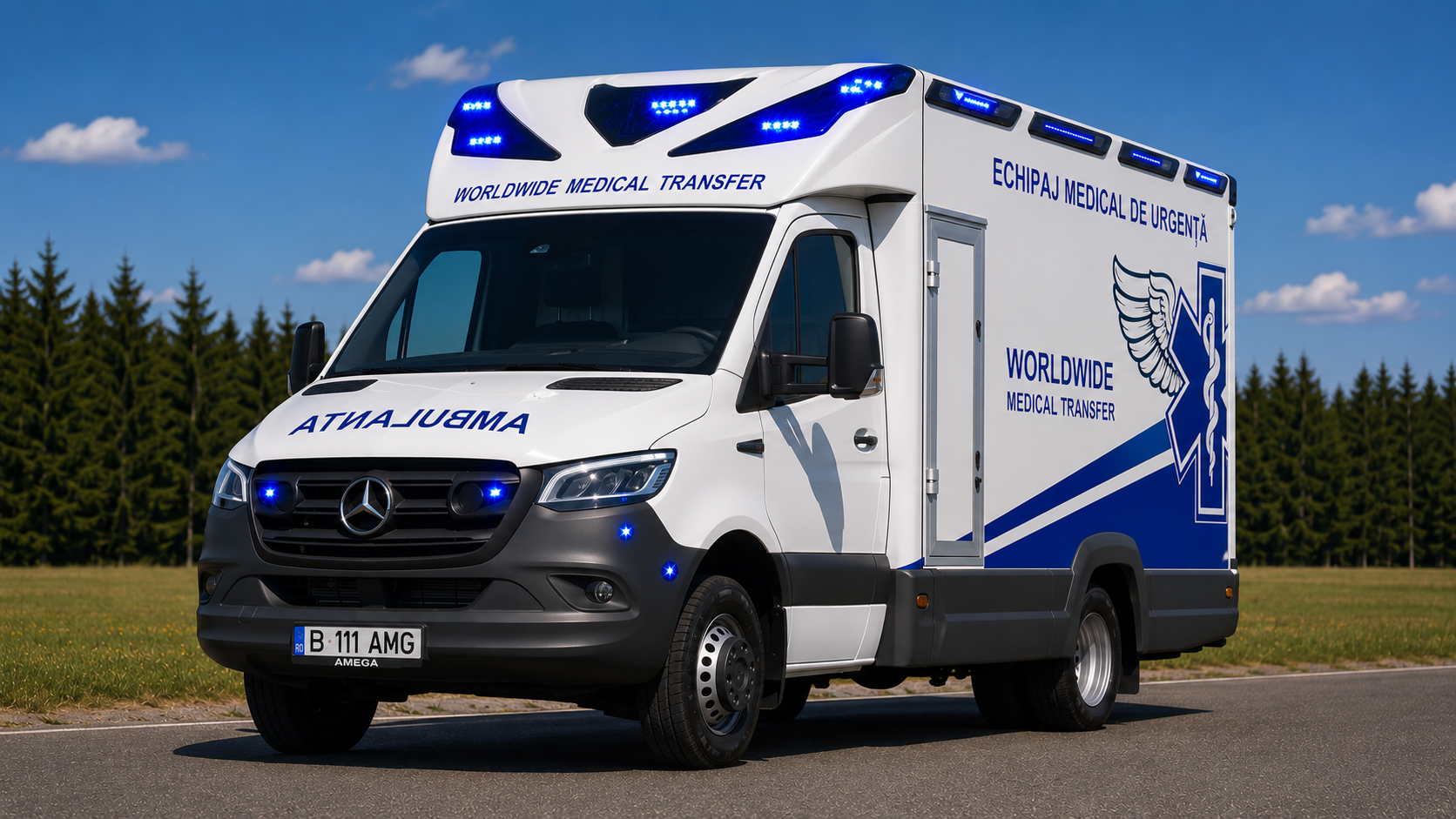 Ambulanță transport pacienți critici