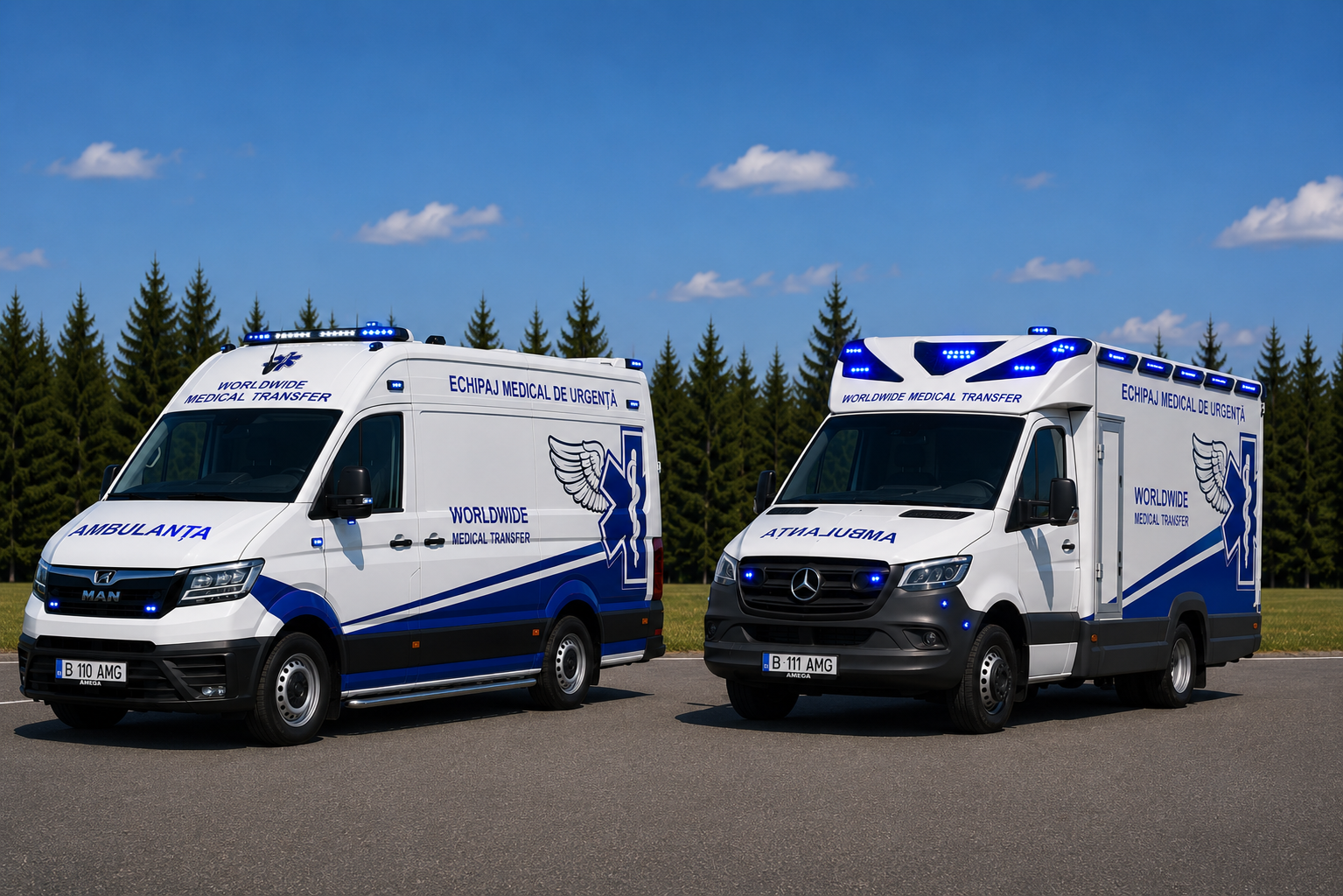 Ambulanță transport medical internațional